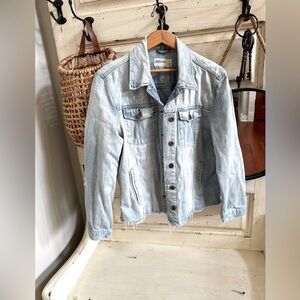 Pistola raw hem Jean jacket